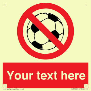 Custom No Ball Games Sign